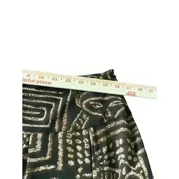 Chaps‎ Sz 8 Geometric Print A Line Skirt Office Business - Picture 4 of 11